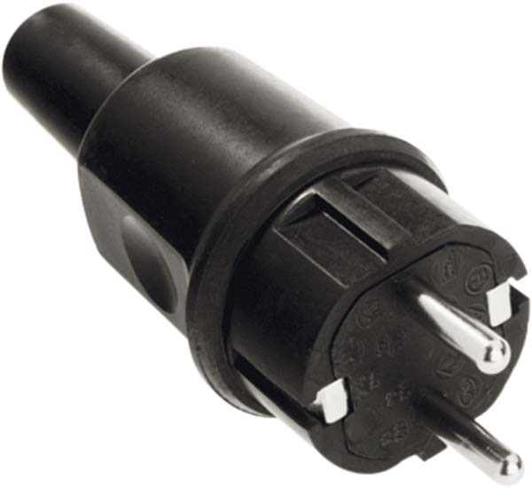 Bachmann Vollgummistecker sw, montierbar 913.173 - 913173