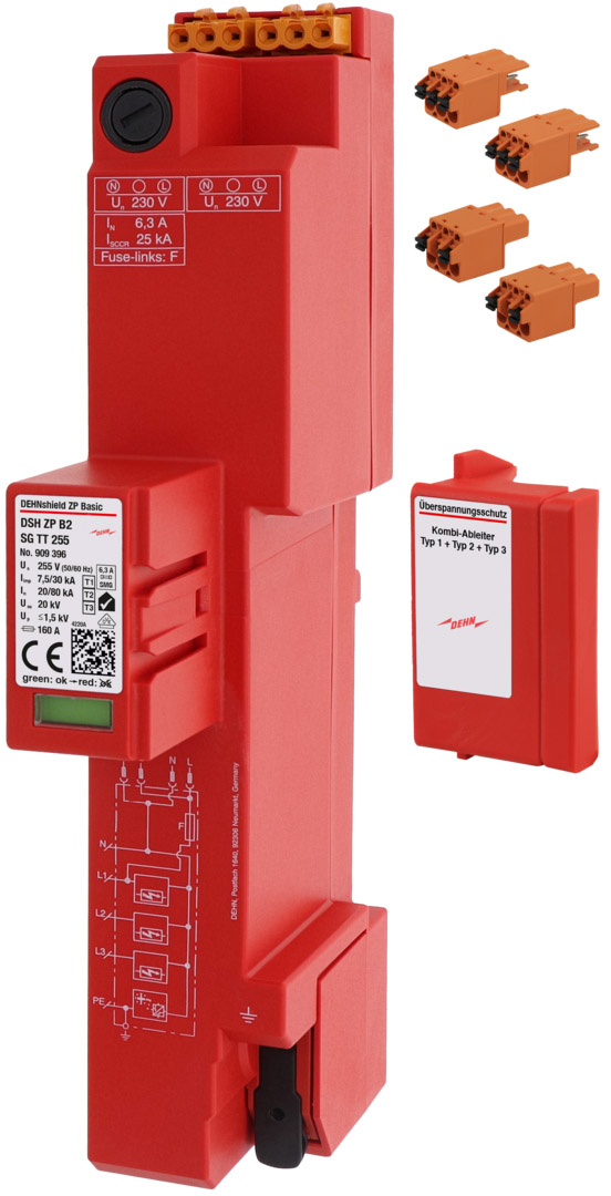 DEHN Kombi-Ableiter TT und TN-S-Systeme DSH ZP B2 SG 255