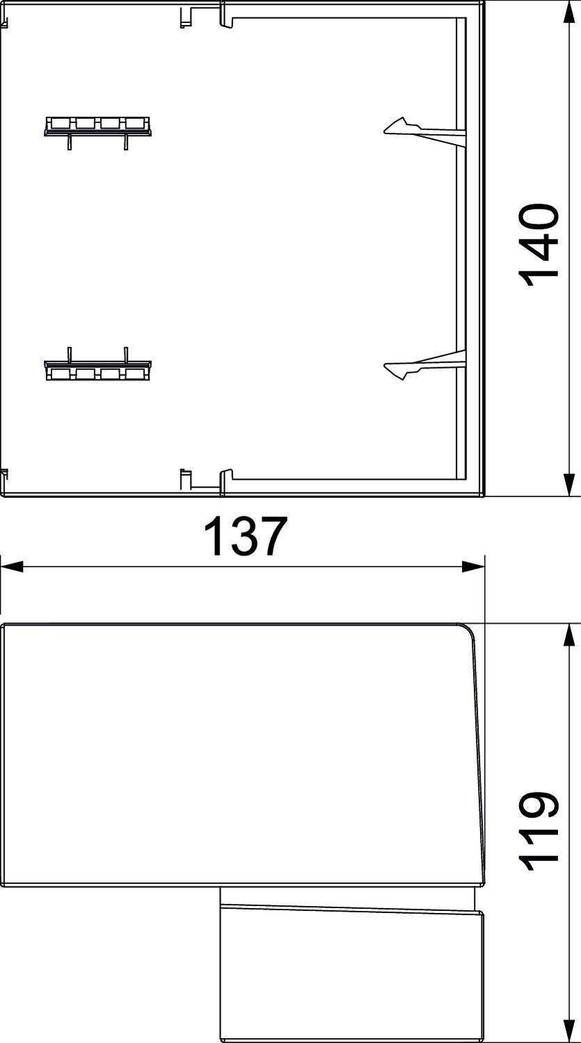 Rehau SIGNA BASE Außeneck 70x130, RAL9010 BRK AE70130 rws - 6132744