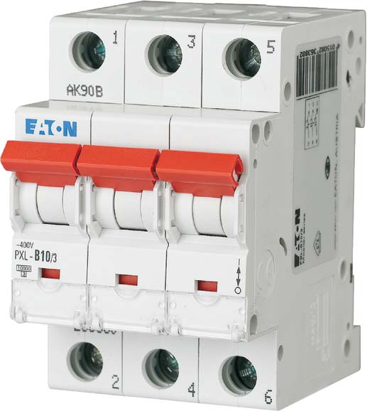 Eaton LS-Schalter m.Beschrift. C 10A, 3p PXL-C10/3 - 236422
