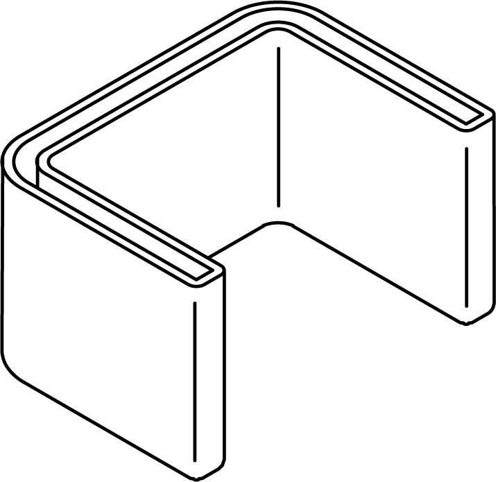 Rico Schutzkappe f. U-Stiele Kunststoff, gelb 15J8-U60