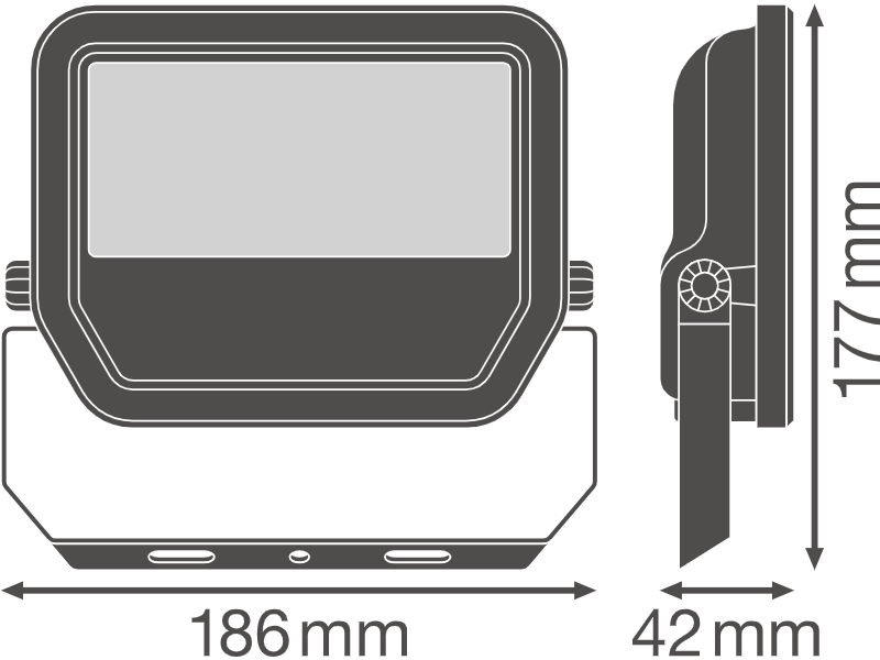 Ledvance LED floodlight FLOODLIGHT 30 W 3000 K SYM 100 BK - 4058075421097