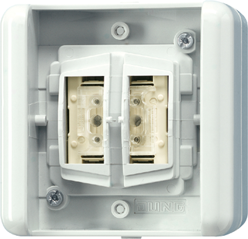 Jung KNX Taster BA 2f. Tasterstellung 8472.01 LED W