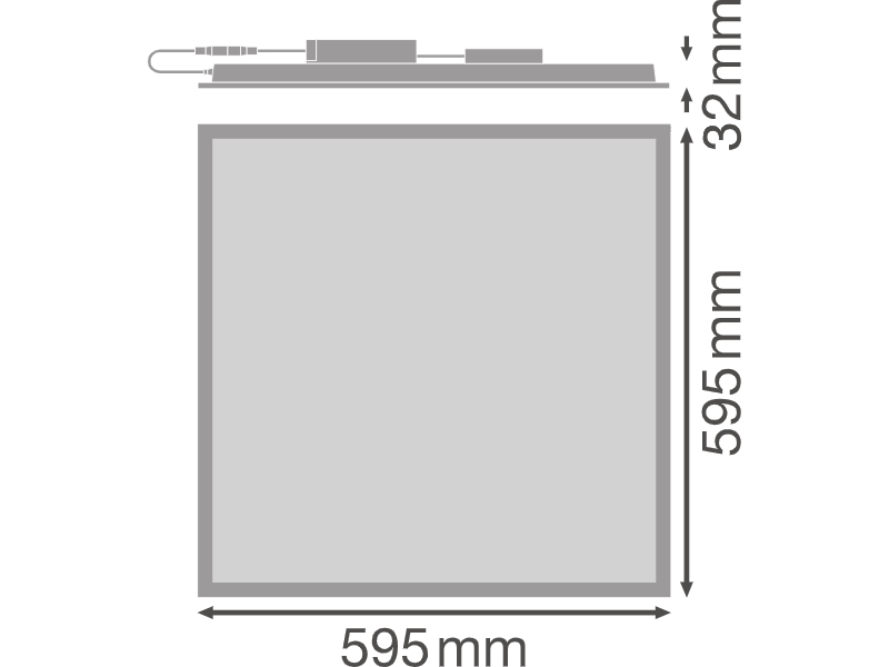 Ledvance LED-Lichtpanel PANEL PERFORMANCE 600 30 W 3000 K - 4058075440234