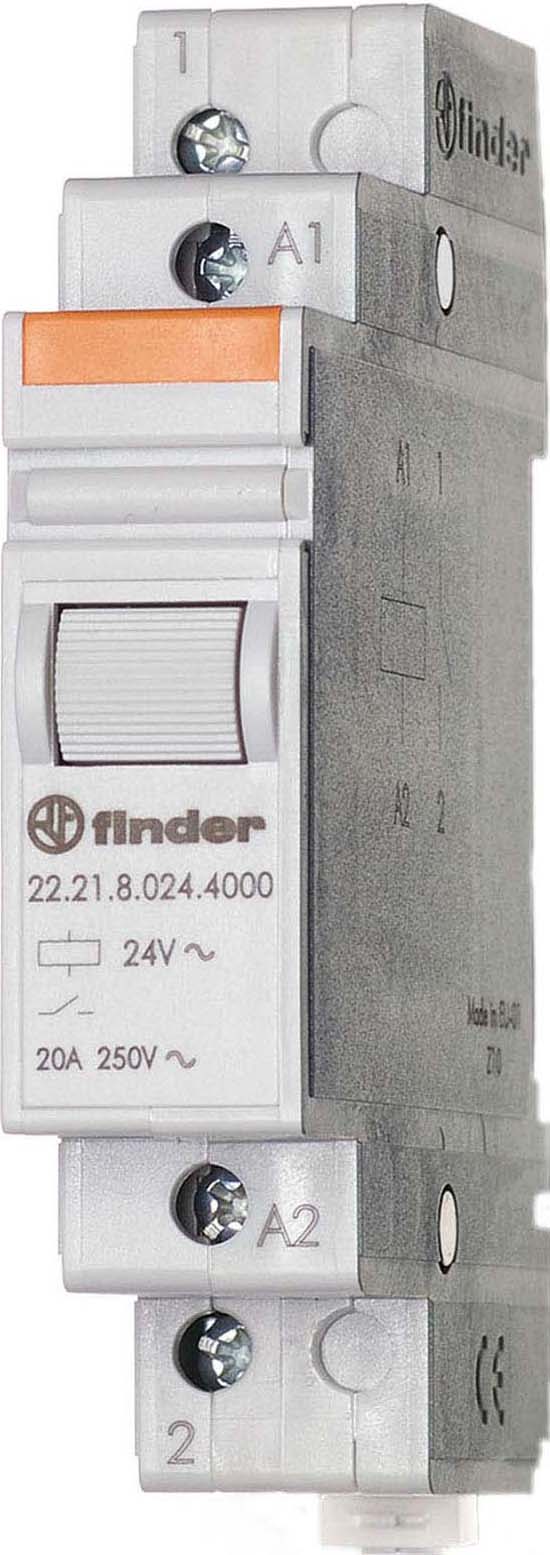 Finder Installationsrelais 1S 20A 230VAC 22.21.8.230.4000 - 222182000000