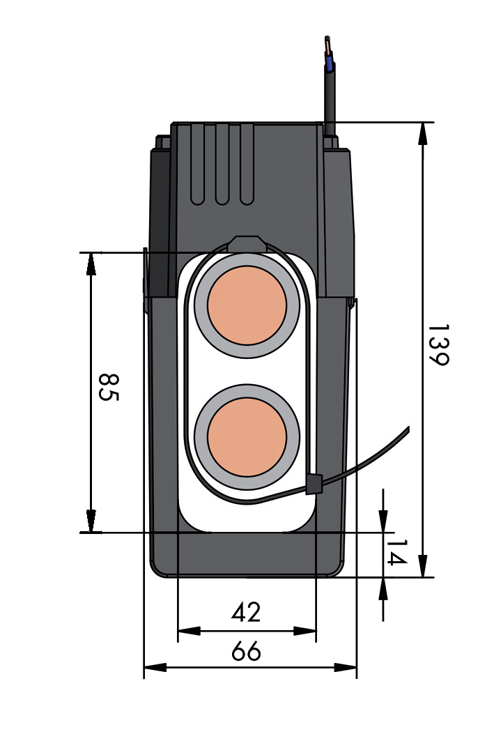 WAGO GmbH & Co. KG Kabelumbau-Stromwandler 500A/5A 0.5VA Kl.1 855-5105/500-001