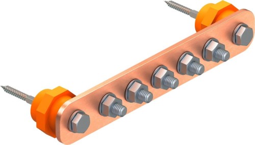 OBO Bettermann Vertr Potentialausgleichsschiene BigBar/5 Anschl. 1802 5 CU - 5015830