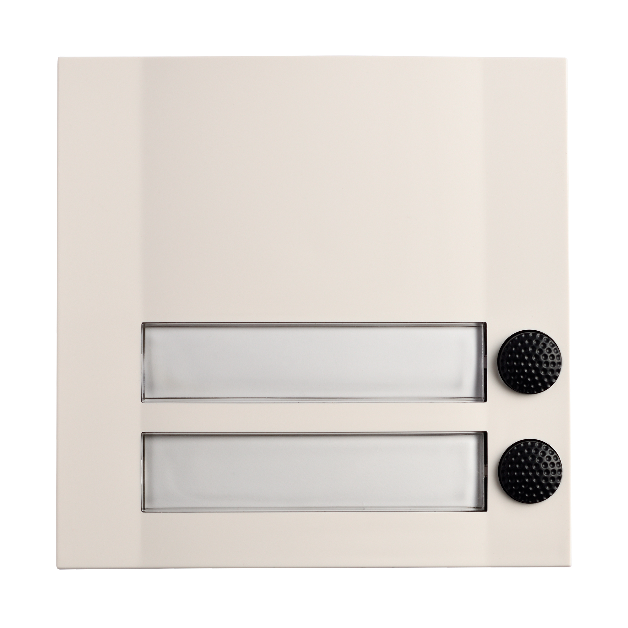 Grothe Klingeltaster 2fach 90x90x18,5mm, ws/sw DOMOLUX DUO