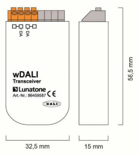 Lunatone Light Management DALI Radio-Receiver + Transceiver wDali RM8