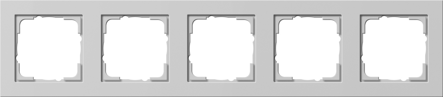 Gira Abdeckrahmen 5-f. grau 021537