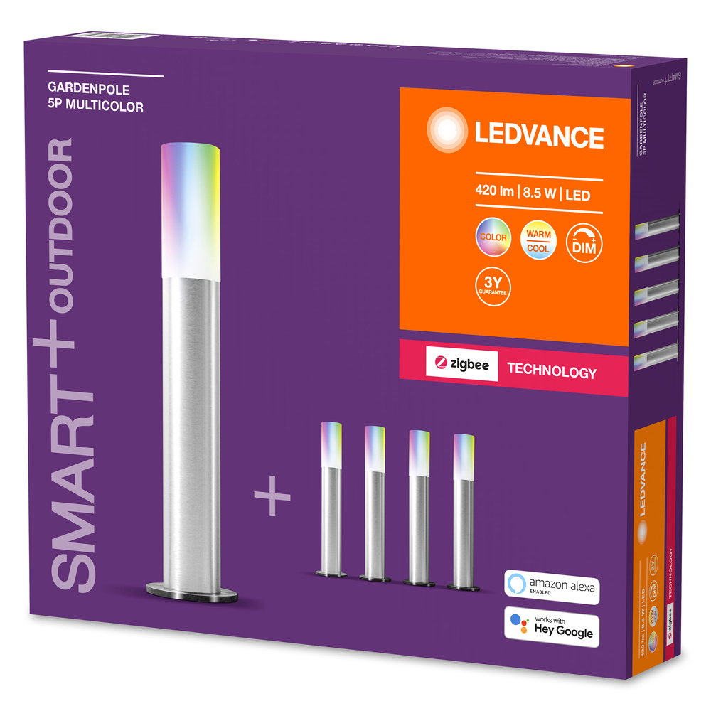 Ledvance LED-Erdspießleuchte SMART+ Gardenpole Multicolour Basic Set EU - 4058075208346
