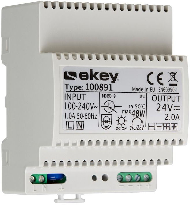 Ekey (AT) Hutschienennetzteil 230VAC - 24VDC 2A 100891