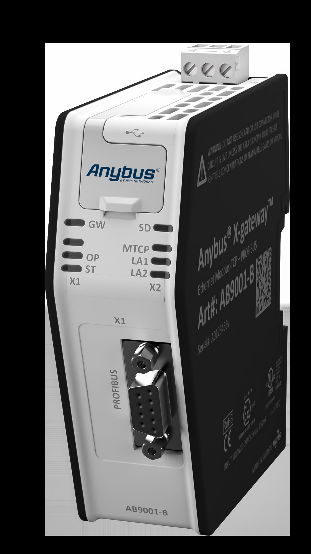 HMS Industrial Anybus X-gateway Ethernet Modbus AB9001-B