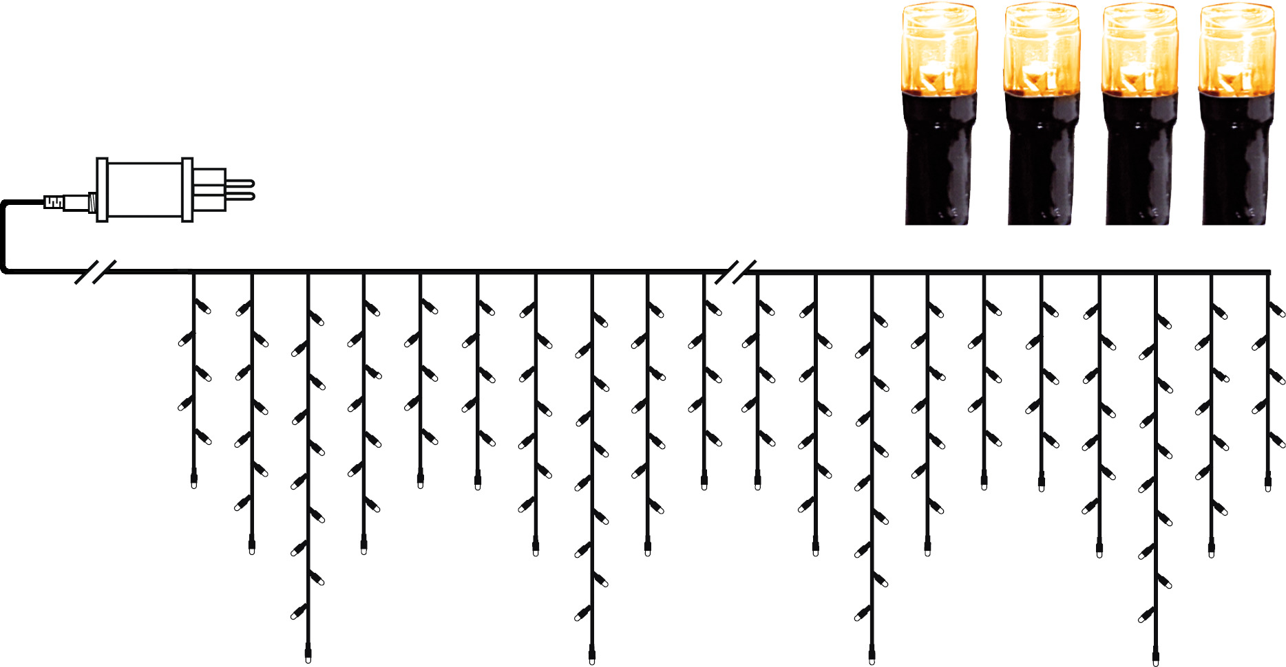 Star Trading LED-Icicle 594-19-1