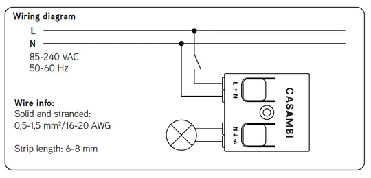 Casambi Lighting control via Bluetooth and App Casambi CBU-TED