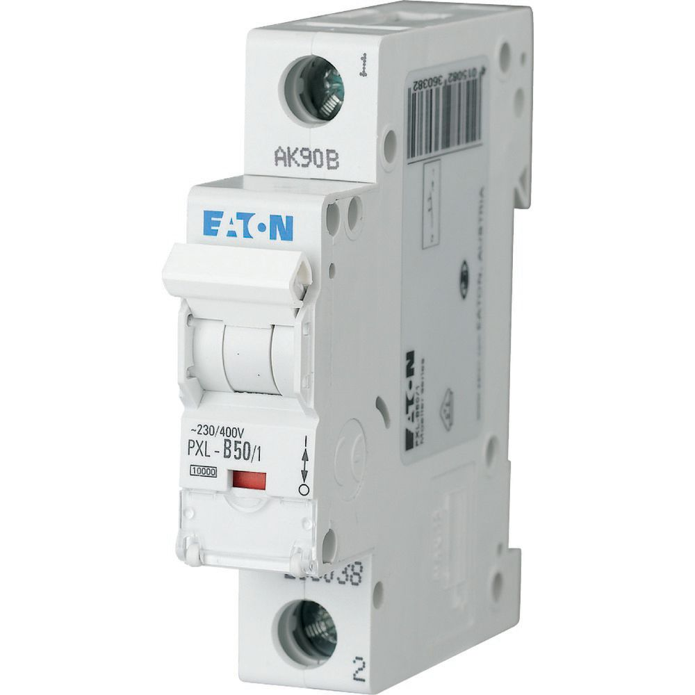 Eaton LS-Schalter m.Beschrift. C 50A, 1p PXL-C50/1