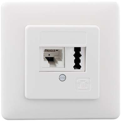Rutenbeck Anschlußdose TAE6 F+N Up rw IAE/UAE8(6)#13311201