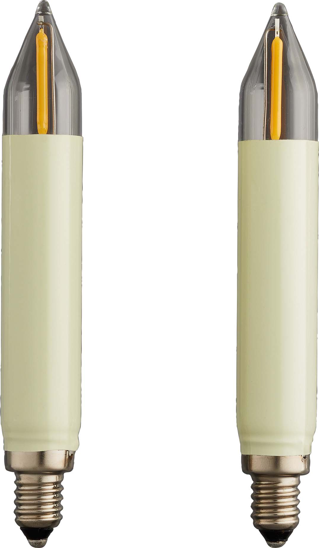 Hellum LED-Filament-Schaftkerze 8V,0,5W,2er Blister 904963 Bli.2 - 904963