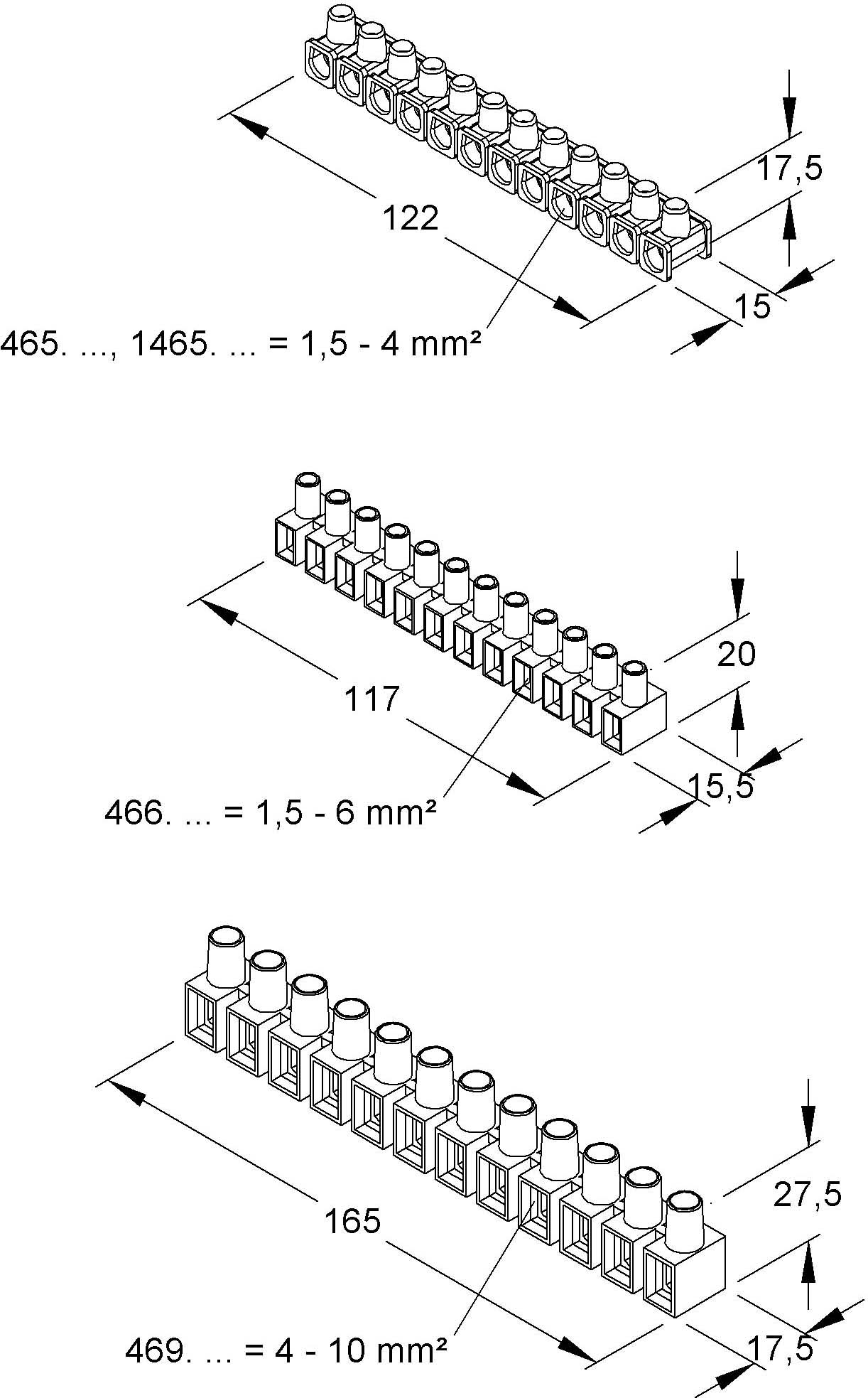 HKL Verbindungsklemme na,12p. 465.N HKL Verbindungsklemme na,12p. 465.N