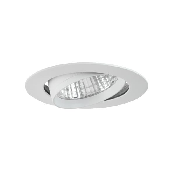 Brumberg recessed LED spotlights, textured white, round - 12590173
