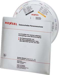 Hensel Datenscheibe Personenschutz f.CU 4012591775010