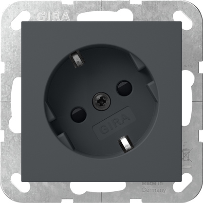 Gira Steckdose 30° Anthrazit 441828 günstig online kaufen