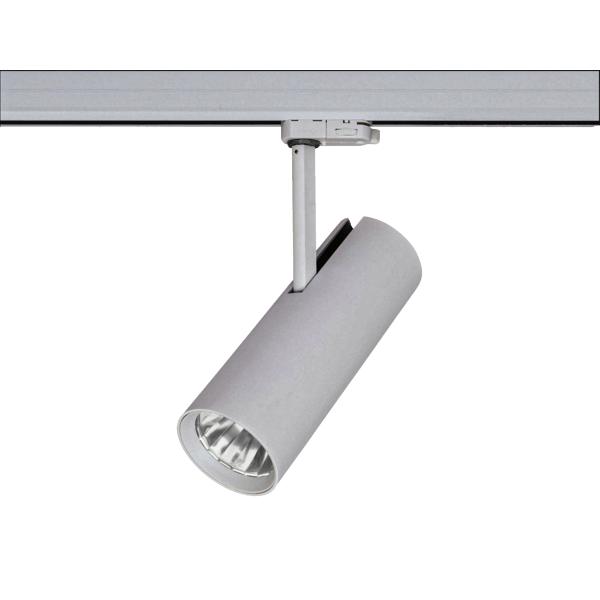 Brumberg LED-Schienenstrahler MINI, struktursilber, rund - 88393685