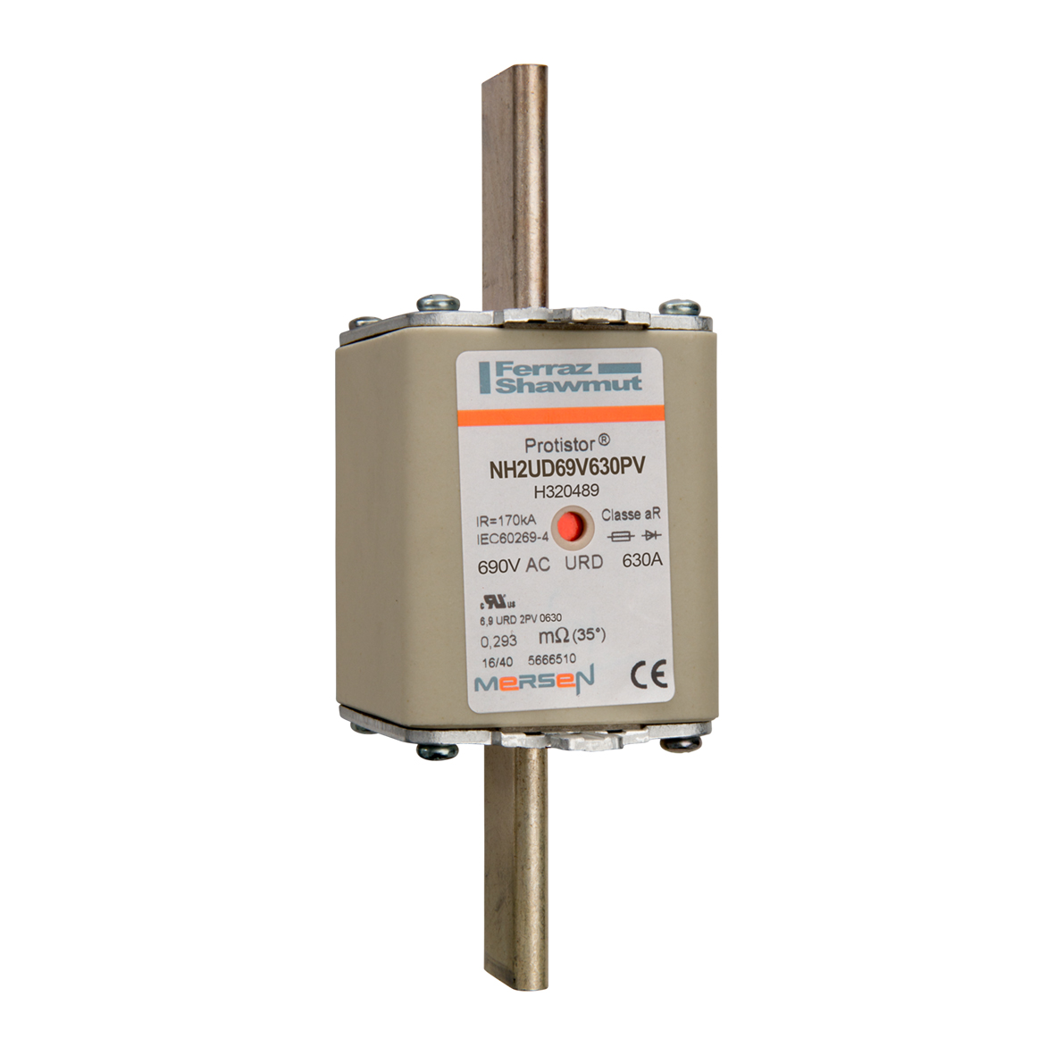 Mersen Sicherungseinsatz NH aR Gr.2 630A sfü KM NH2UD69V630PV