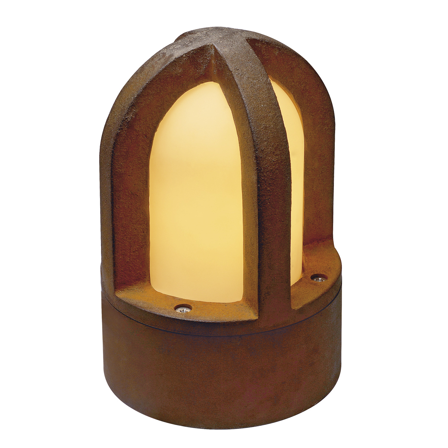 SLV RUSTY® CONE 24, Outdoor Standleuchte, C35, rund, stahl gerostet, Ø/H 15/24 cm, max. 40W, IP54