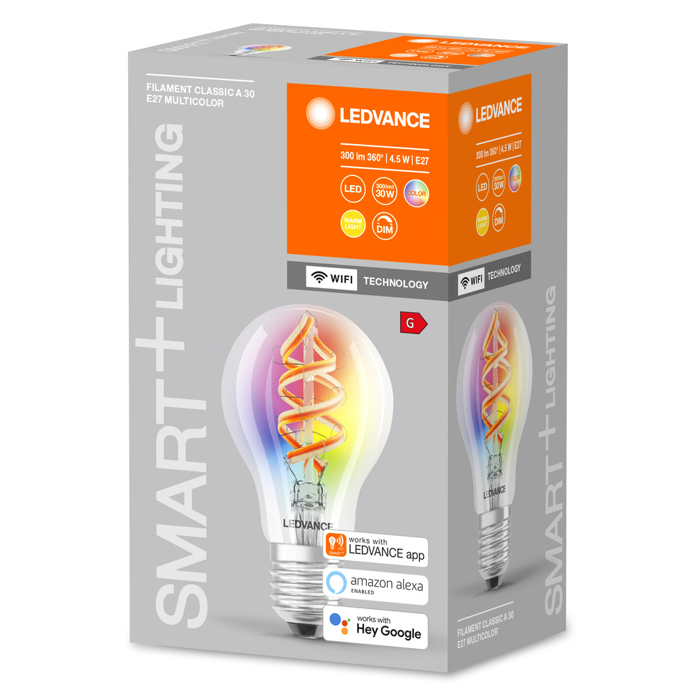 Ledvance LED light bulb filament design with WiFi technology SMART+ ...