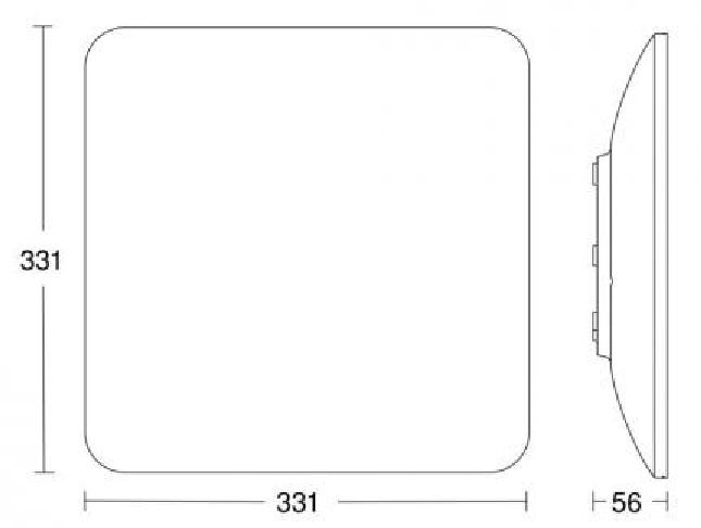 Steinel Professional LED HF-Sensorinnenraumleuchte RS PRO LED Q1 4000K 26W Weiß