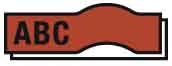 Newell Brands D1 Schriftband 12mm/7m schwarz auf rot 45017