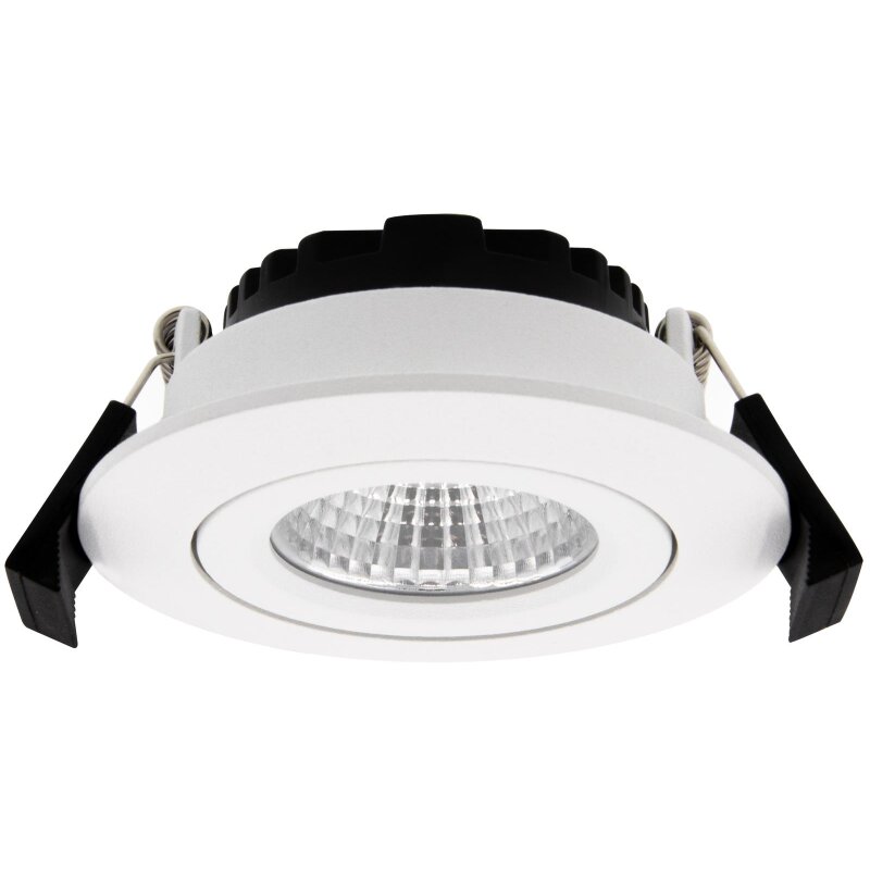 DOTLUX LED-Deckeneinbaulampe CIRCLEminidim weiß Ø 8,5 cm Alu günstig online kaufen