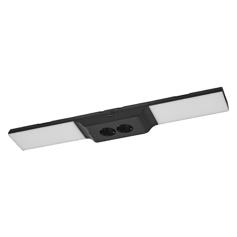 LEDVANCE UNDERCABINET SOCKET FRAMELESS 830 DIM USB Black Kit - 4058075842762