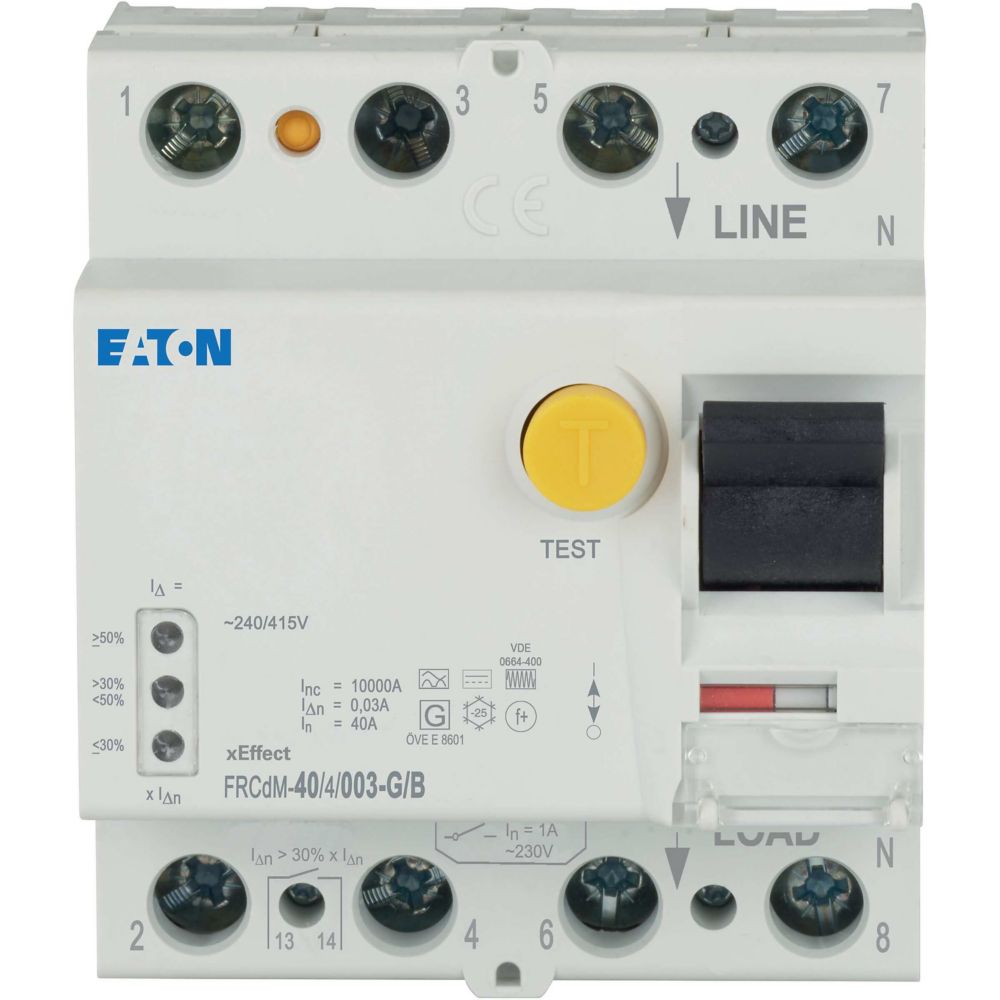 Eaton FI-Schalter 40A 4p 30mA FRCDM-40/4/003-G/B - 167893