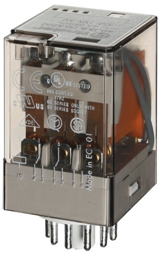 Finder Ind-Rel. 11pol. 110VAC 3W f.Fas. 90.73/112 60.13.8.110.0040 - 601381100040