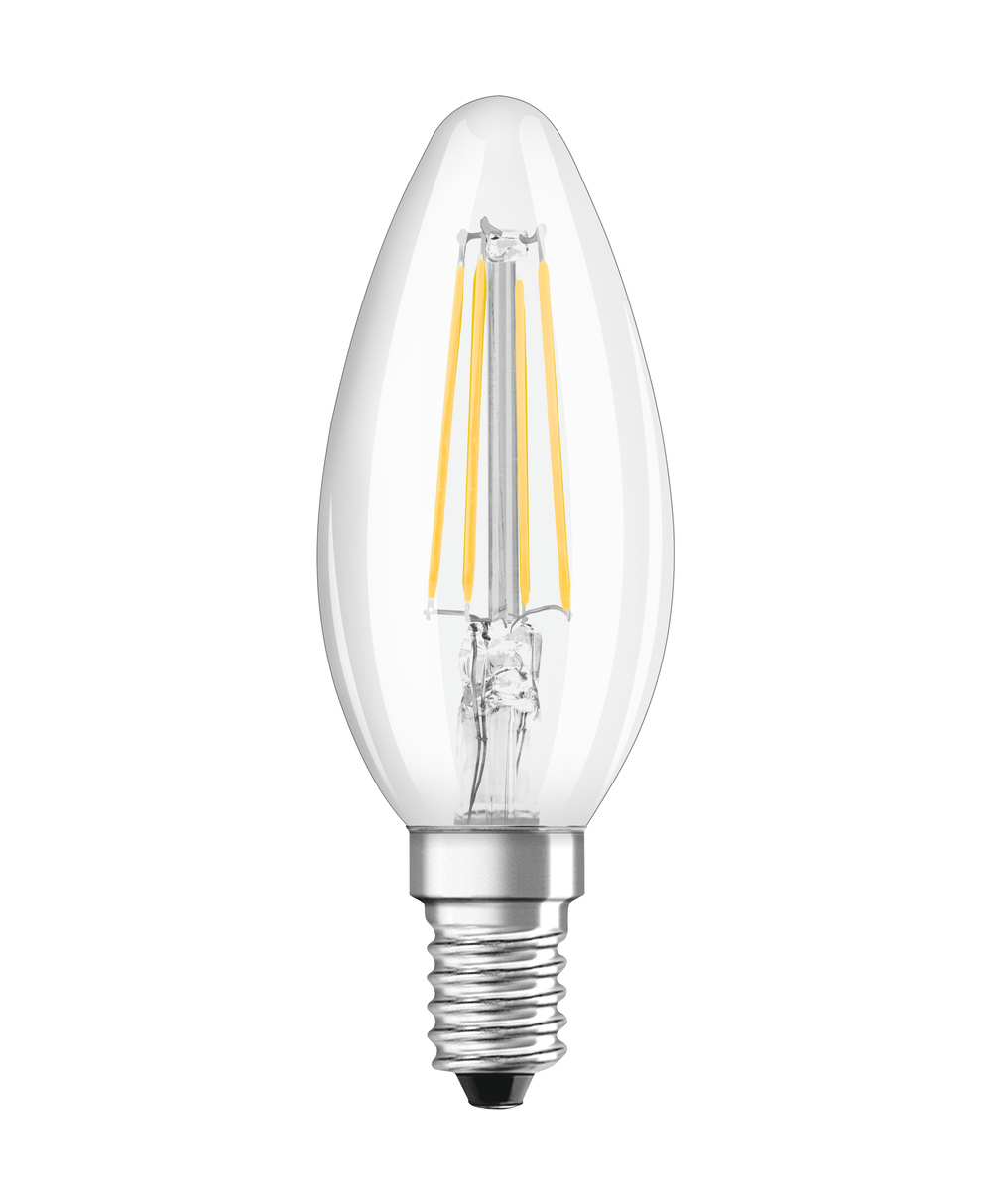 Ledvance LED-Leuchtmittel LED CLASSIC B P 5.5W 827 FIL CL E14 – 4099854062308 – Ersatz für 60 W