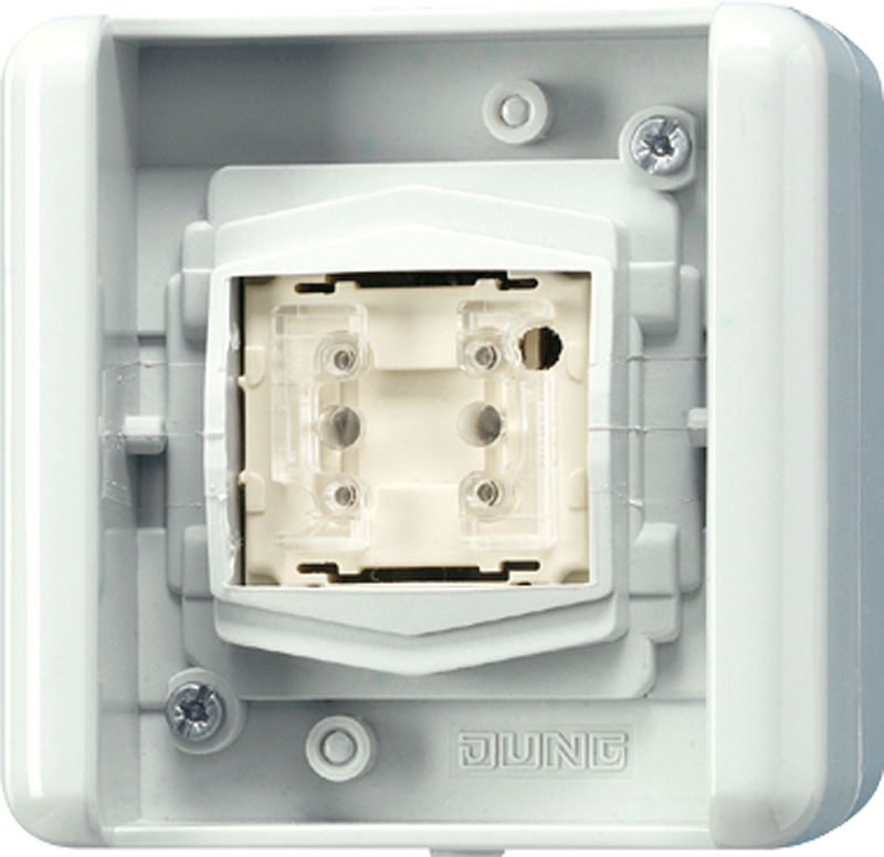Jung KNX Taster BA 1f. Mittenstellung 8471.02 LED W