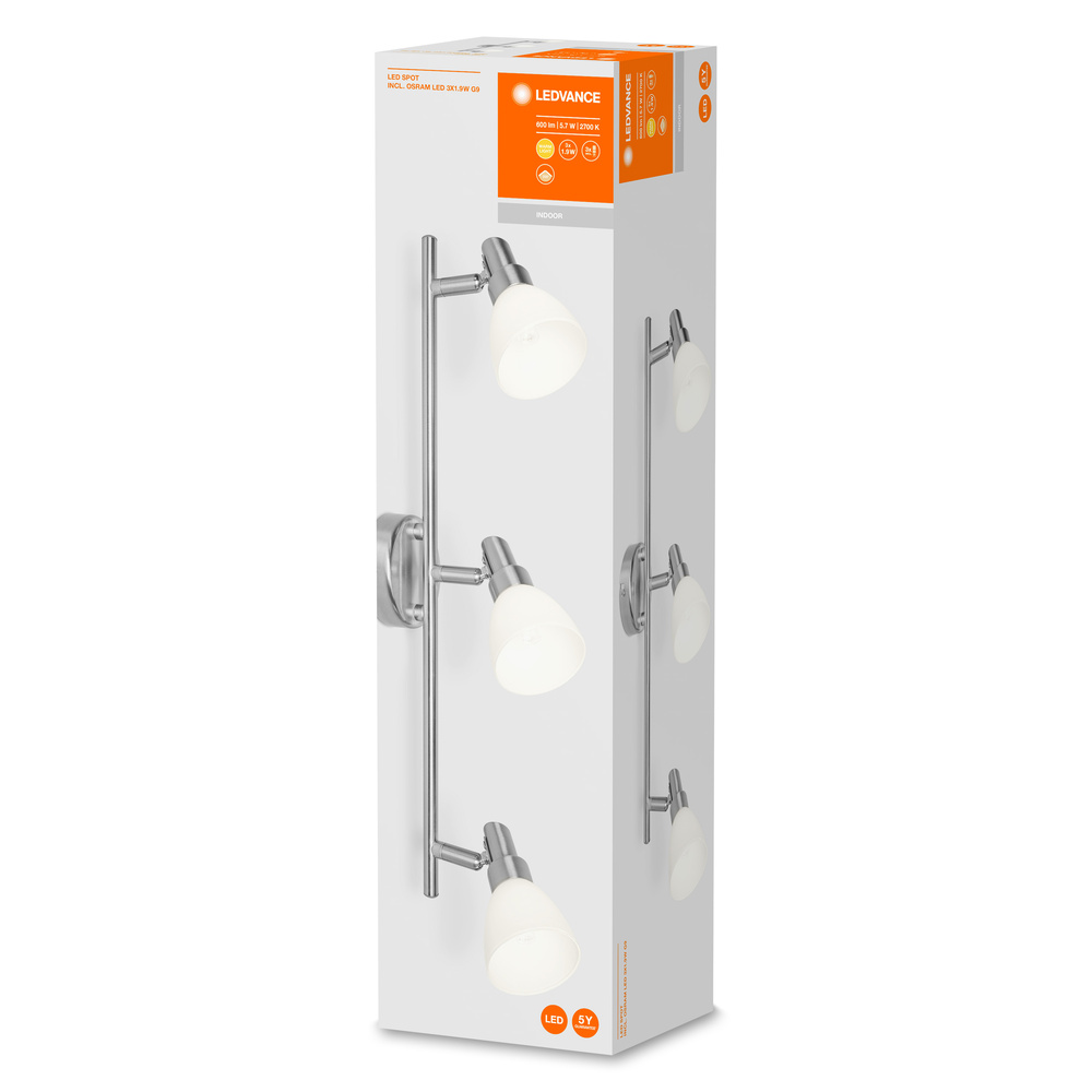 Ledvance LED-Deckenanbau-Leuchte mit flexiblen G9-Strahlern LED SPOT 3X1,9W günstig online kaufen
