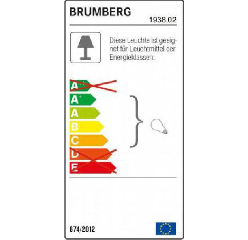 Brumberg Niedervolt-Deckeneinbaustrahler GX5,3 IP20 Max. 50Watt 193802