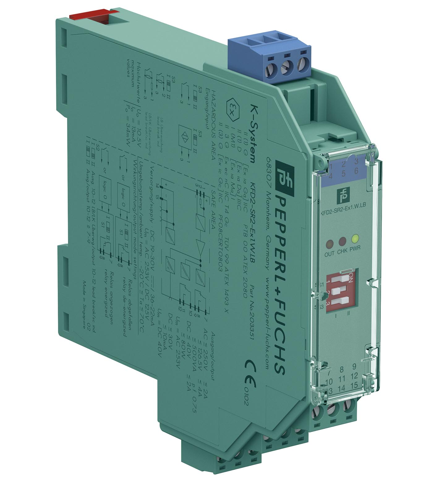 Pepperl+Fuchs Fabrik Schaltverstärker KFD2-SR2-Ex1.W.LB