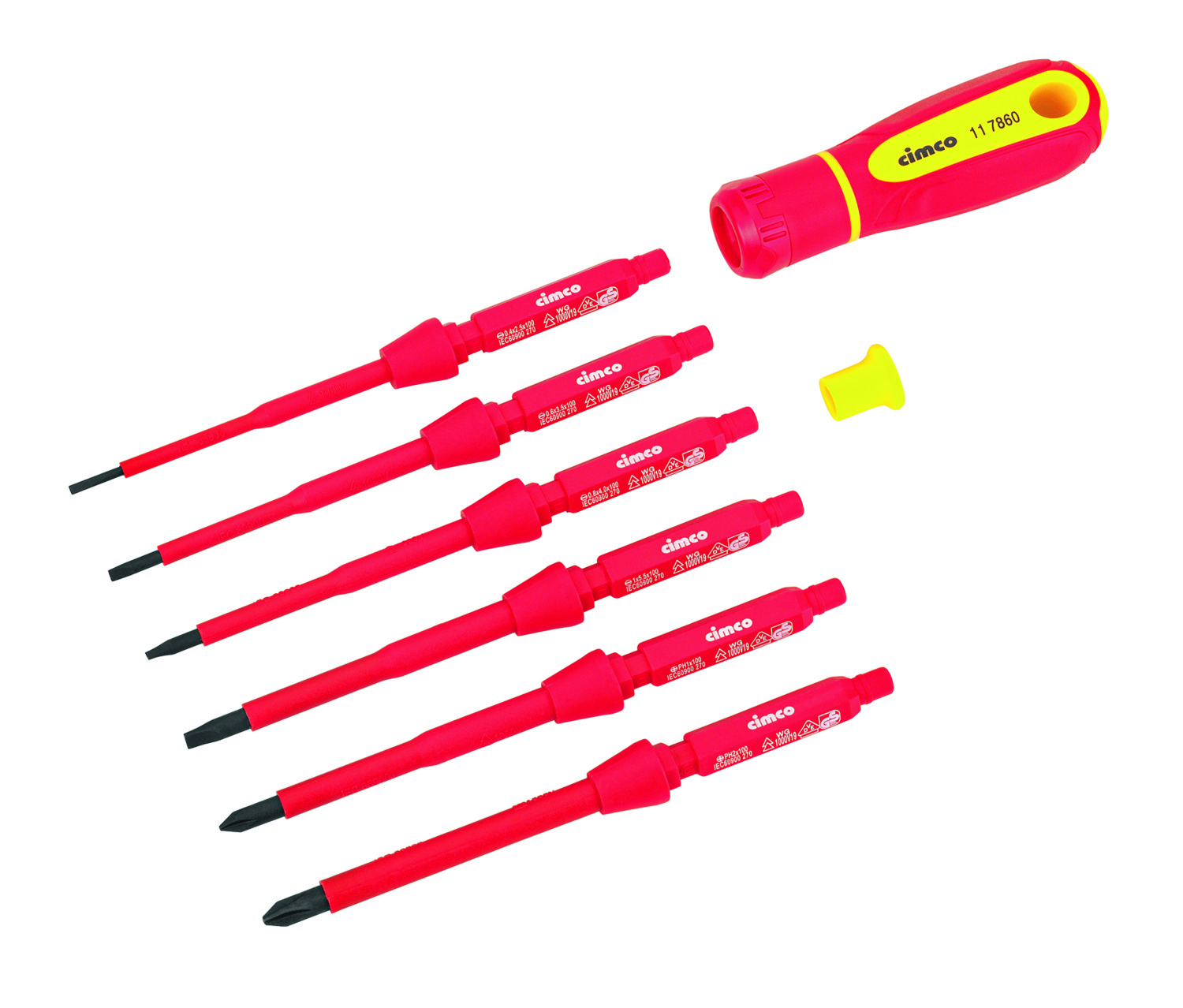 Cimco Werkzeuge Schraub.Wechselklingen-Set VDE, 8-tlg. 117860