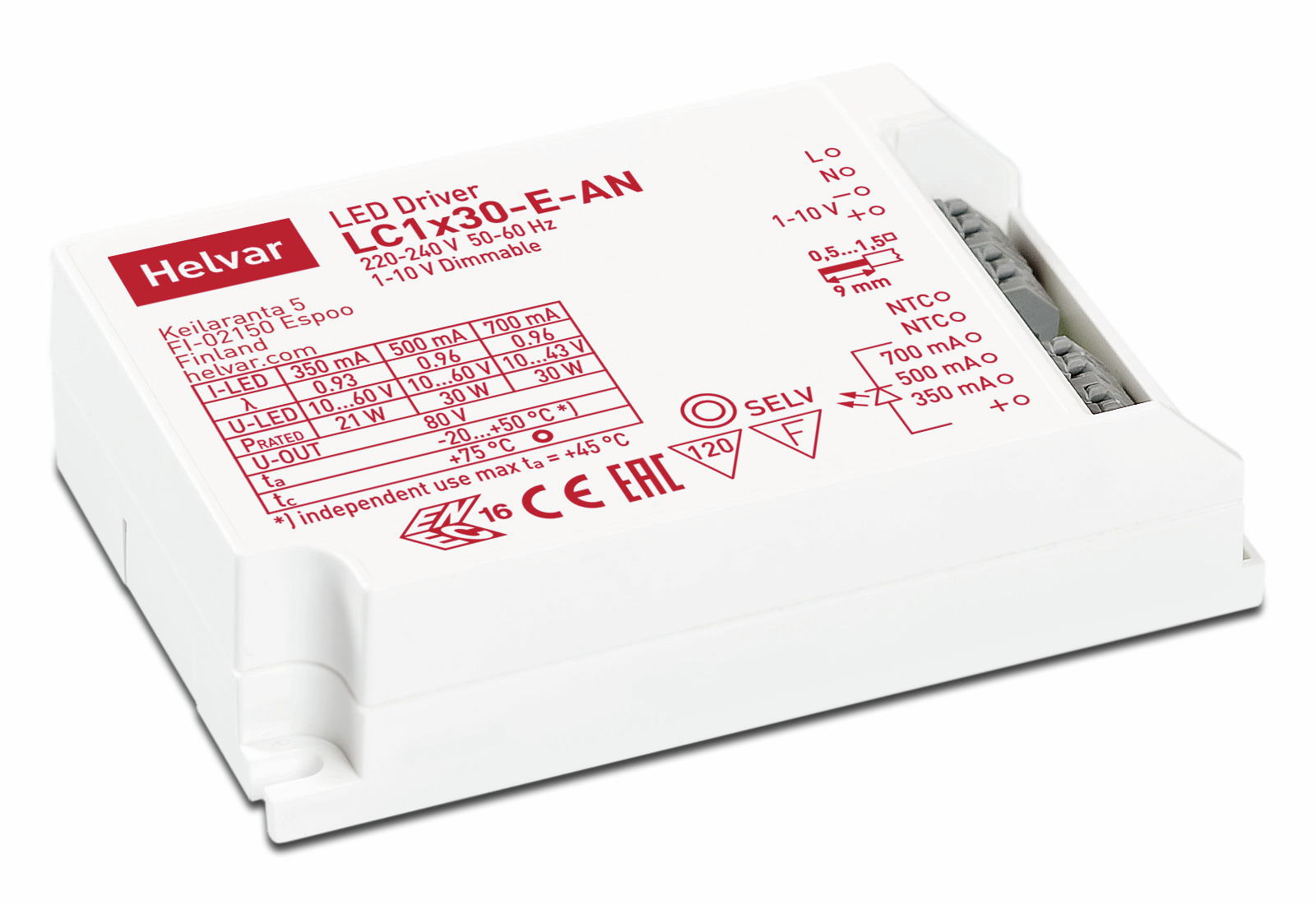Helvar LED-Treiber LC1x30-E-AN - 5504006