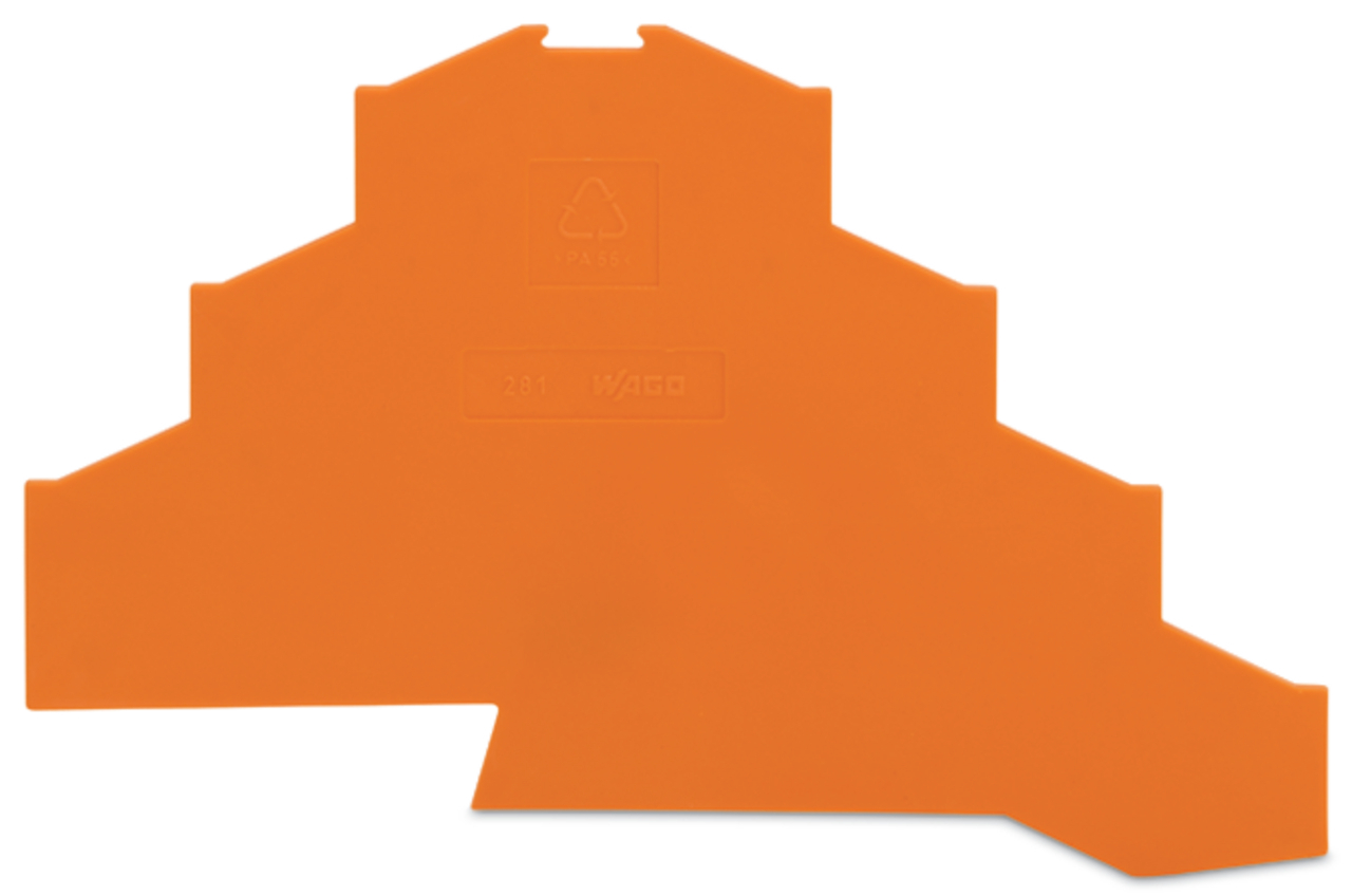 WAGO GmbH & Co. KG Abschlußplatte orange, 1mm dick 281-366