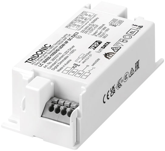 Tridonic LED-Driver LC 38W 650–1050mA 42V bDW NFC SC EXC3 - 28003716