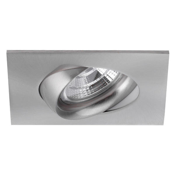 Brumberg recessed LED spotlight 350mA 5,5W square nickel - 12287153