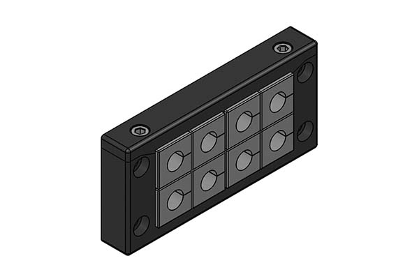Icotek Kabeleinführungsleiste schwarz KEL-ER 16/8 sw V2A