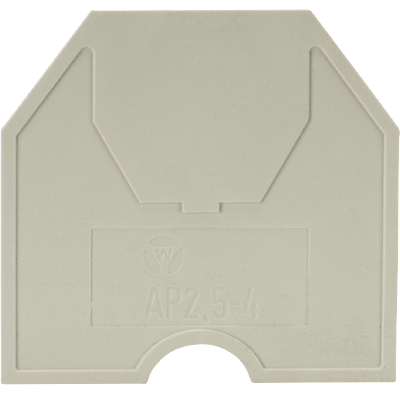 Wieland Abschlußplatte grau 2mm 07.311.0155.0 - 07.311.0155.0