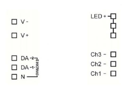 Lunatone LED-Dimmer DALI 3Ch CC 500mA gem+ 89453846-500
