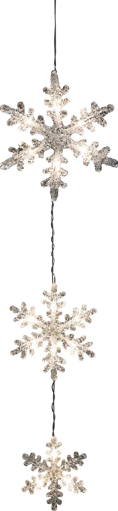 Gnosjö Konstsmide WB LED-Lichtervorhang 15-flg.4xAA o.Batt. 6132-103